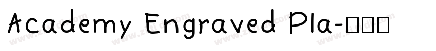 Academy Engraved Pla字体转换